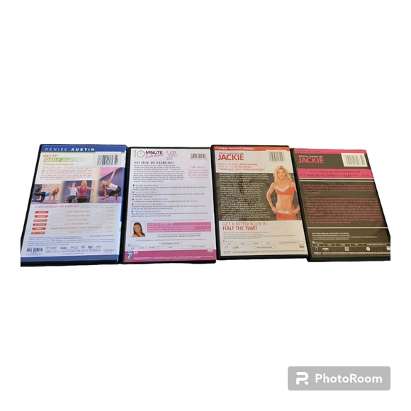 Workout DVD Lot 7 DVDs Denise Austin, Kathy Smith, 10 Minute Solutions, Jackie. - Picture 2 of 10